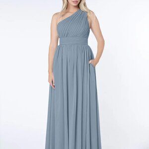 Azazie Dusty Blue Molly Dress